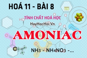 Tính chất hoá học, cấu tạo phân tử của Amoniac NH3, Muối Amoni - hoá 11 bài 8